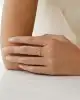Üç Taşlı Altın Yüzük