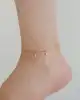 Yaprak Sallantılı Altın Halhal
