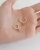 Yeşil Damla Taşlı Altın Küpe