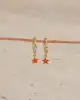 Yıldızlı Altın Çocuk Küpe