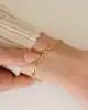 Yonca Sallantılı Ataç Zincir Bileklik