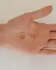 Zigzag Altın Halka Küpe