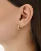 Zigzag Altın Halka Küpe
