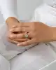 Beyaz Altın Baget Yüzük
