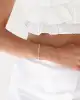 Pullu Yılan Zincir Rose Altın Bileklik
