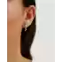 Beyaz Altın Taşlı Küpe
