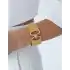 22 Ayar Altın Taşlı Hasır Bileklik