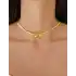 22 Ayar Fiyonk Model Hasır Kolye