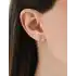 Mini Taşlı Altın Tasarım Küpe