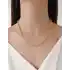 Desenli Altın Halka Zincir Kolye
