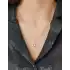 Beyaz Altın Baget Kolye