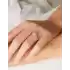 Beyaz Altın Baget Yüzük