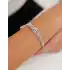 Beyaz Altın Taşlı Bileklik