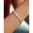 Beyaz Altın Taşlı Bileklik