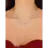Beyaz Altın Taşlı Kolye