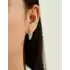 Beyaz Altın Taşlı Küpe