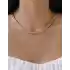 Çift Sıra Kafes Zincir Kolye