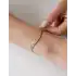 Çizgi Desenli Hologramlı Altın Bileklik