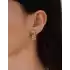 Renkli Taşlı Altın Küpe
