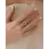 Renkli Taşlı Altın Yüzük