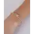 Sarı Altın Damla Taşlı Bileklik