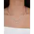 Sarı Altın Damla Taşlı Kolye