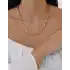 Taşlı Altın Ataç Zincir Kolye