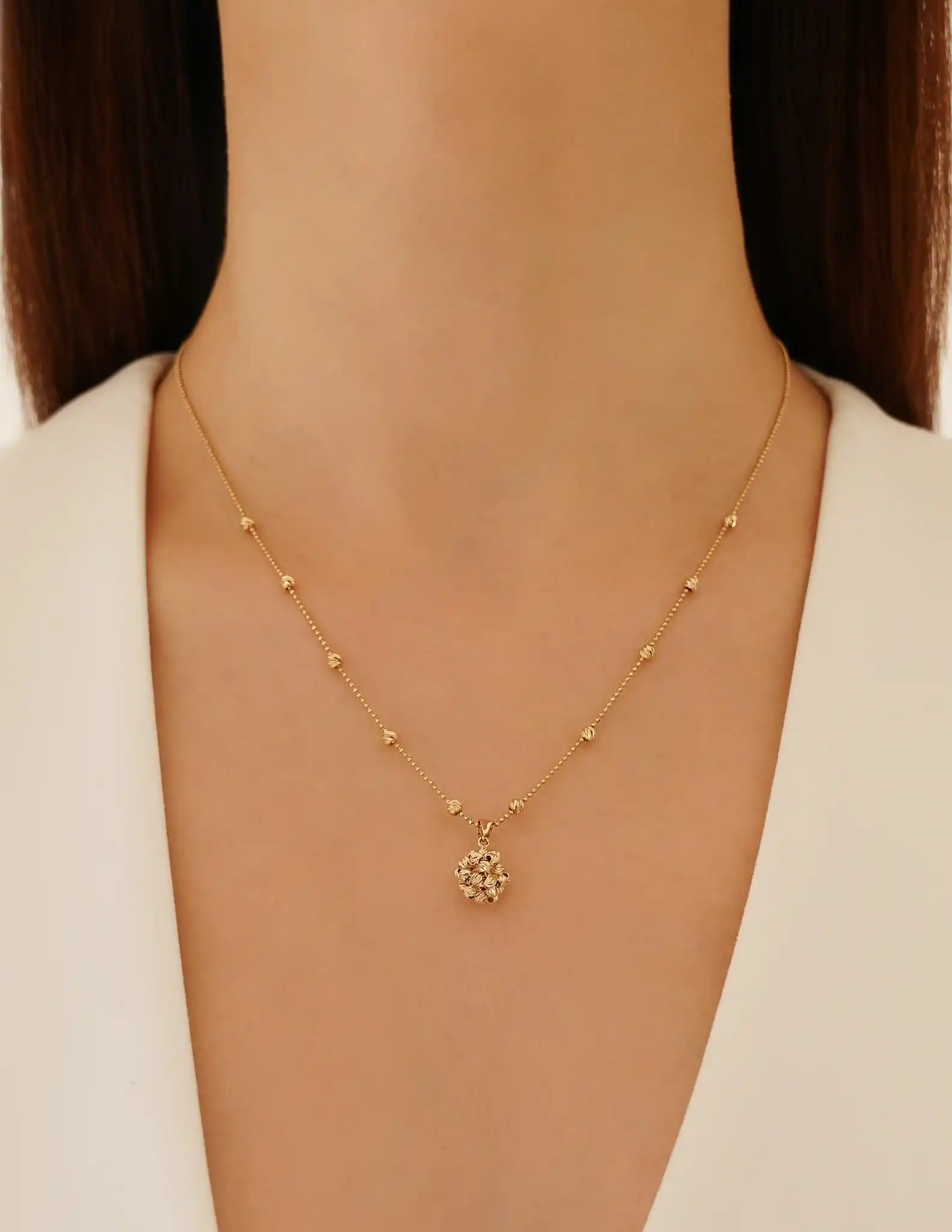 Dorika Toplu Altın Kolye