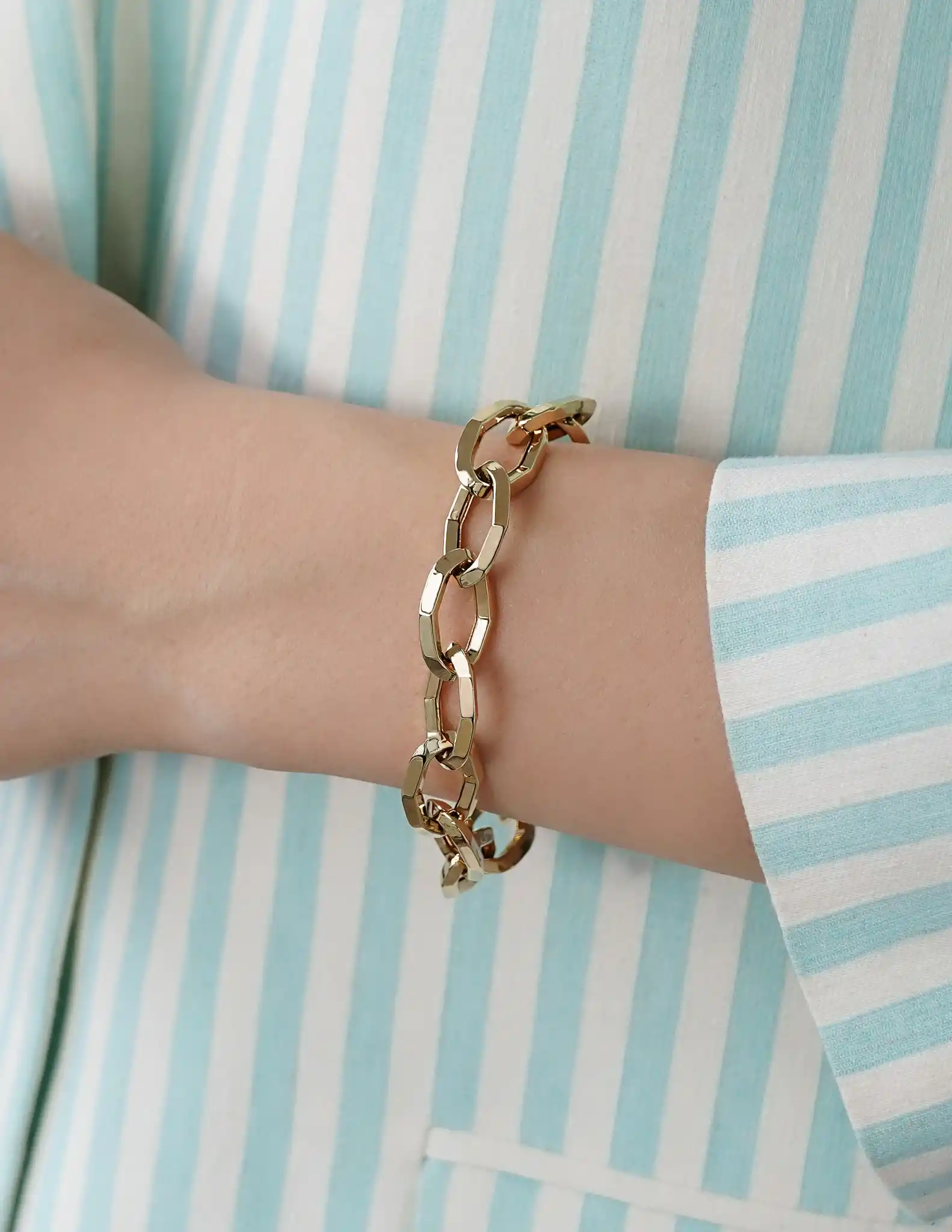 Köşeli Halka Zincir Bileklik