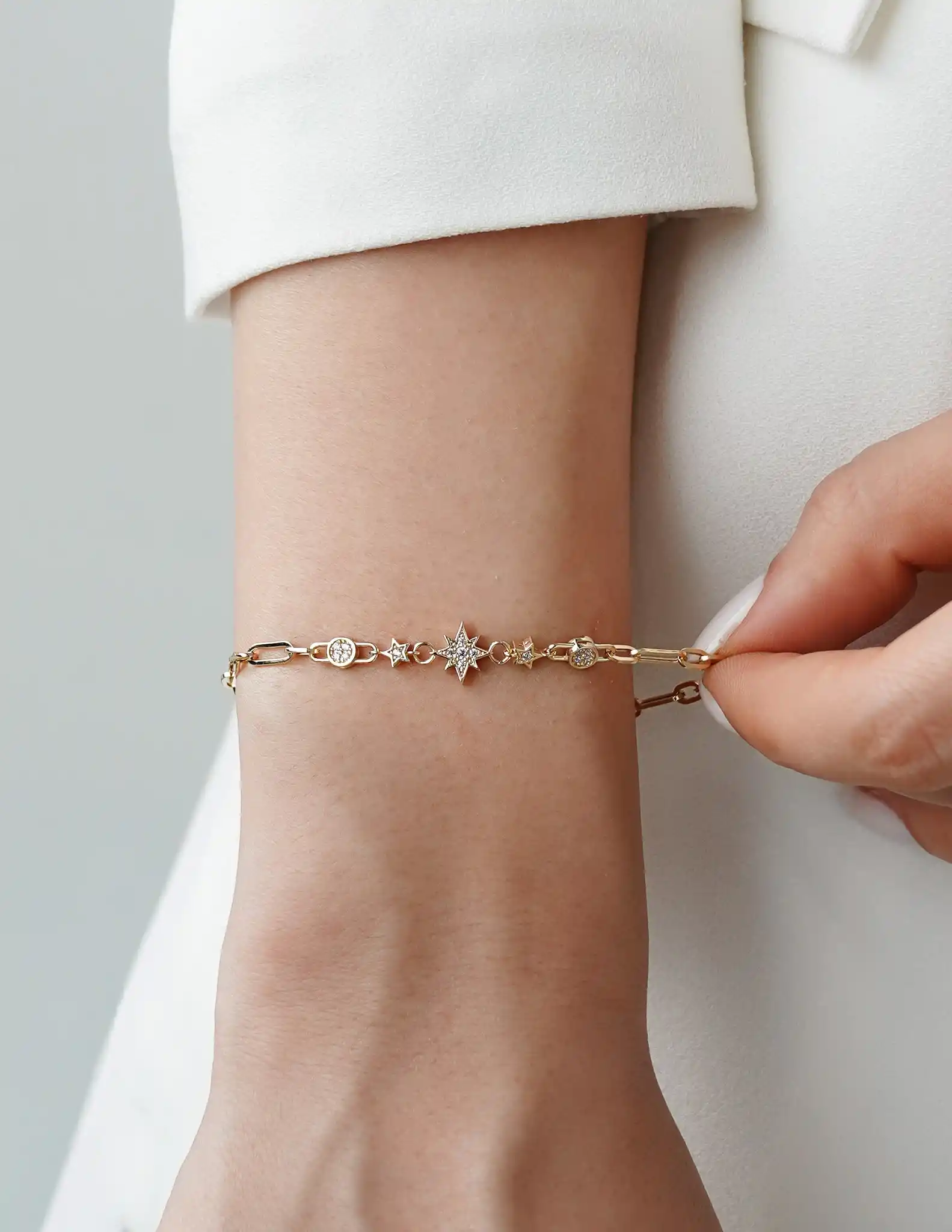 Taşlı Kutup Yıldızı Bileklik