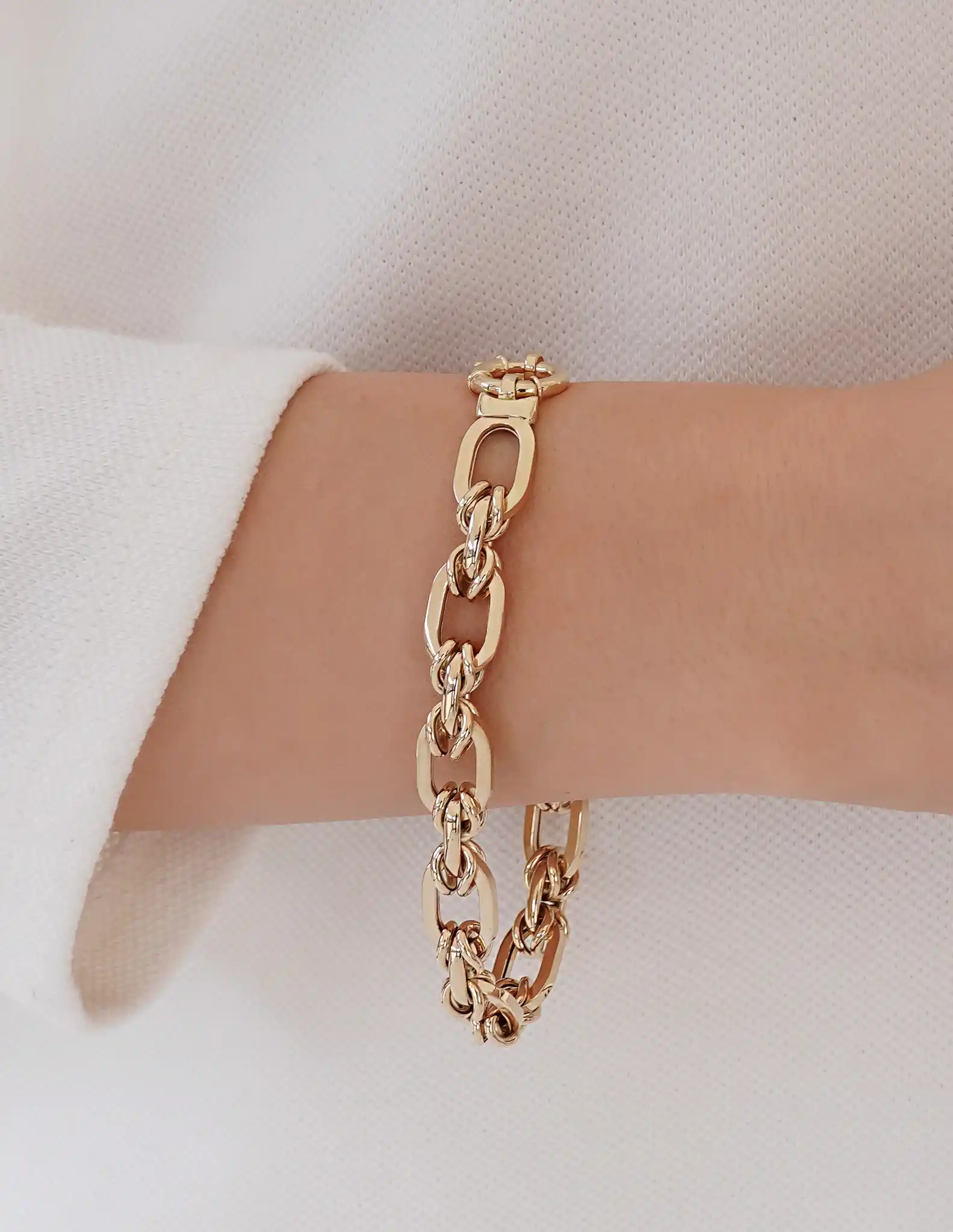 Düğüm Detaylı Ataç Zincir Bileklik