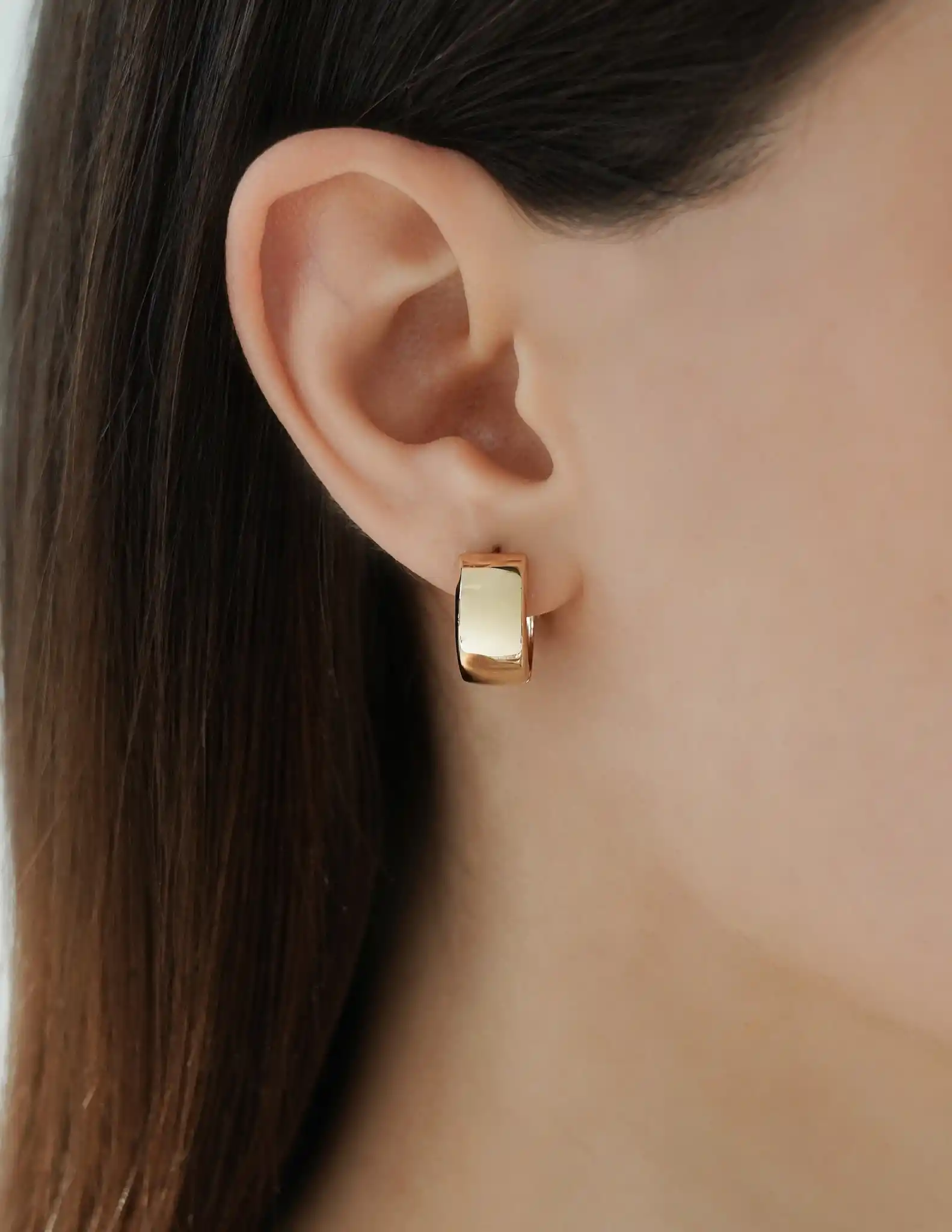 Bold Altın Halka Küpe