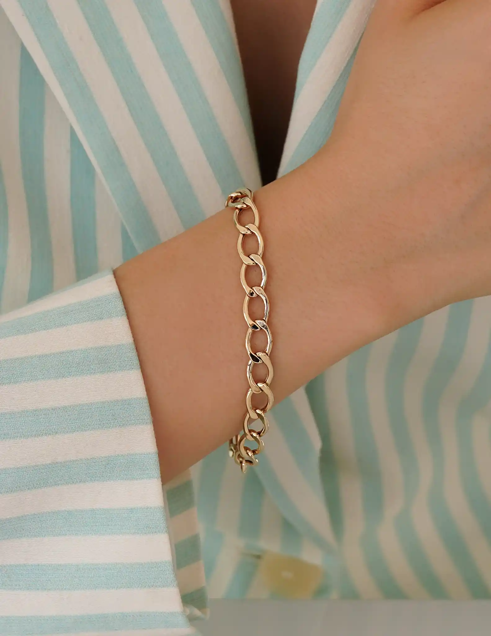 Altın Halkalı Zincir Bileklik