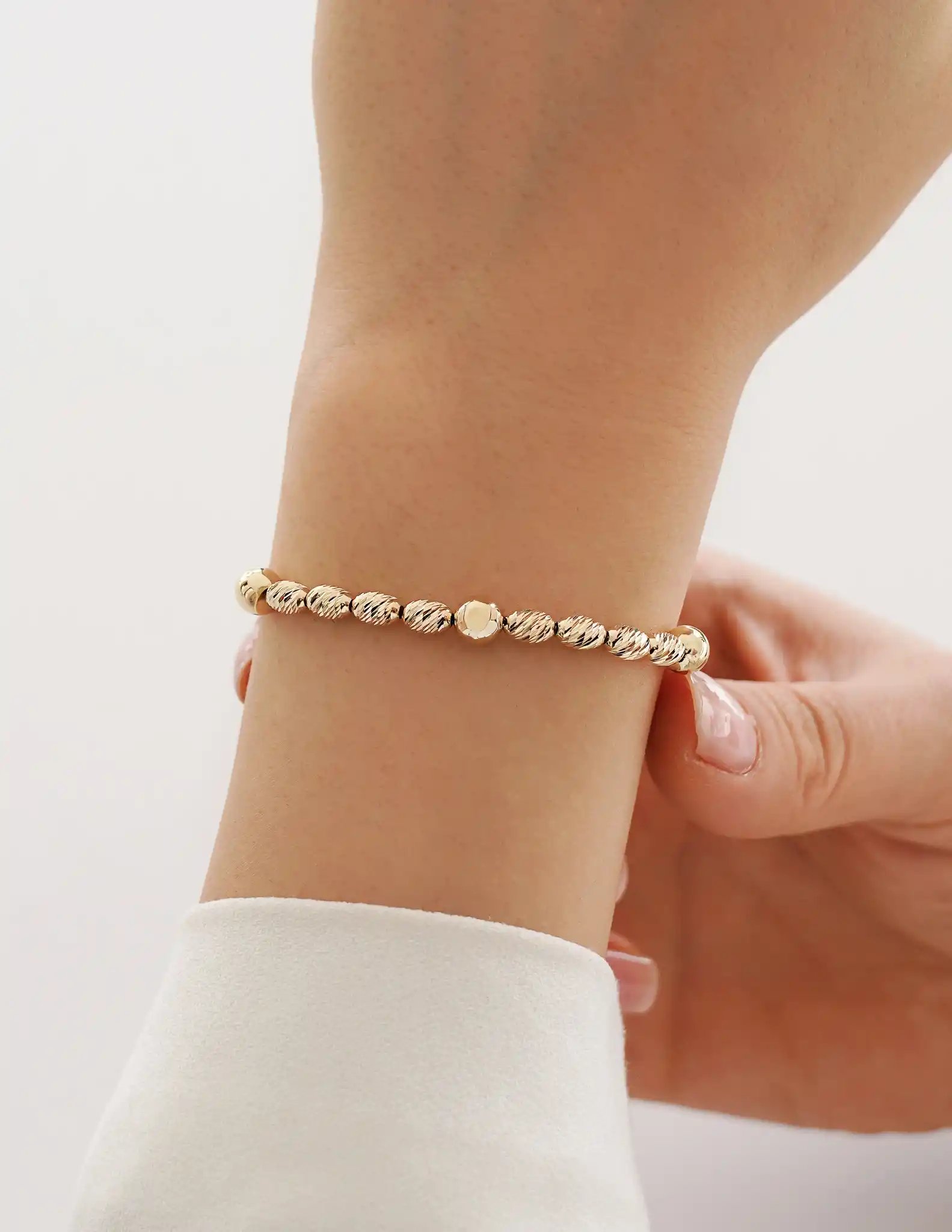 Yassı Dorika Toplu Altın Bileklik