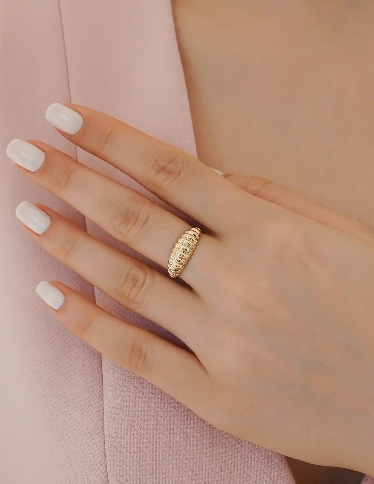 Altın İstiridye Yüzük