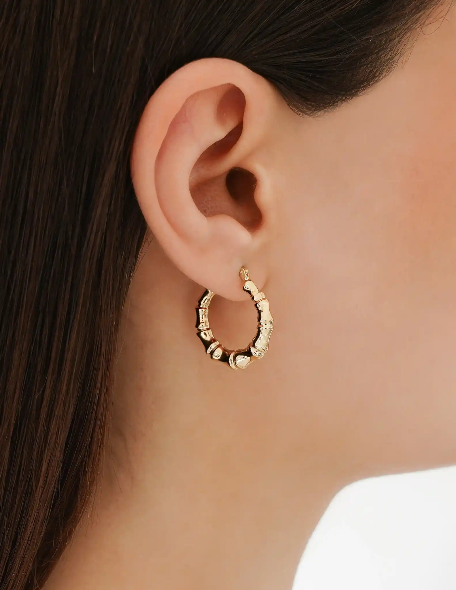 Bold Kemik Halka Küpe