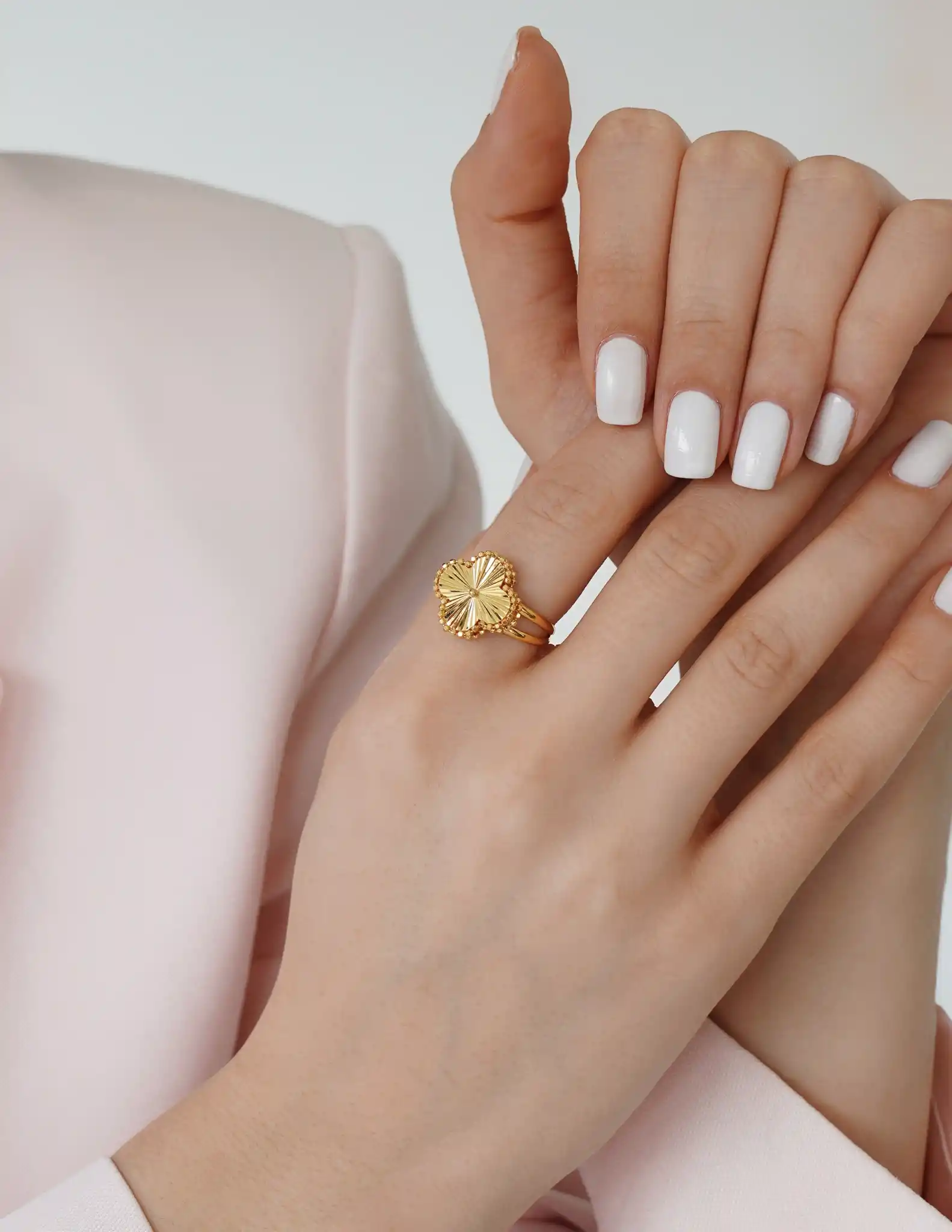 22 Ayar Altın Yonca Yüzük