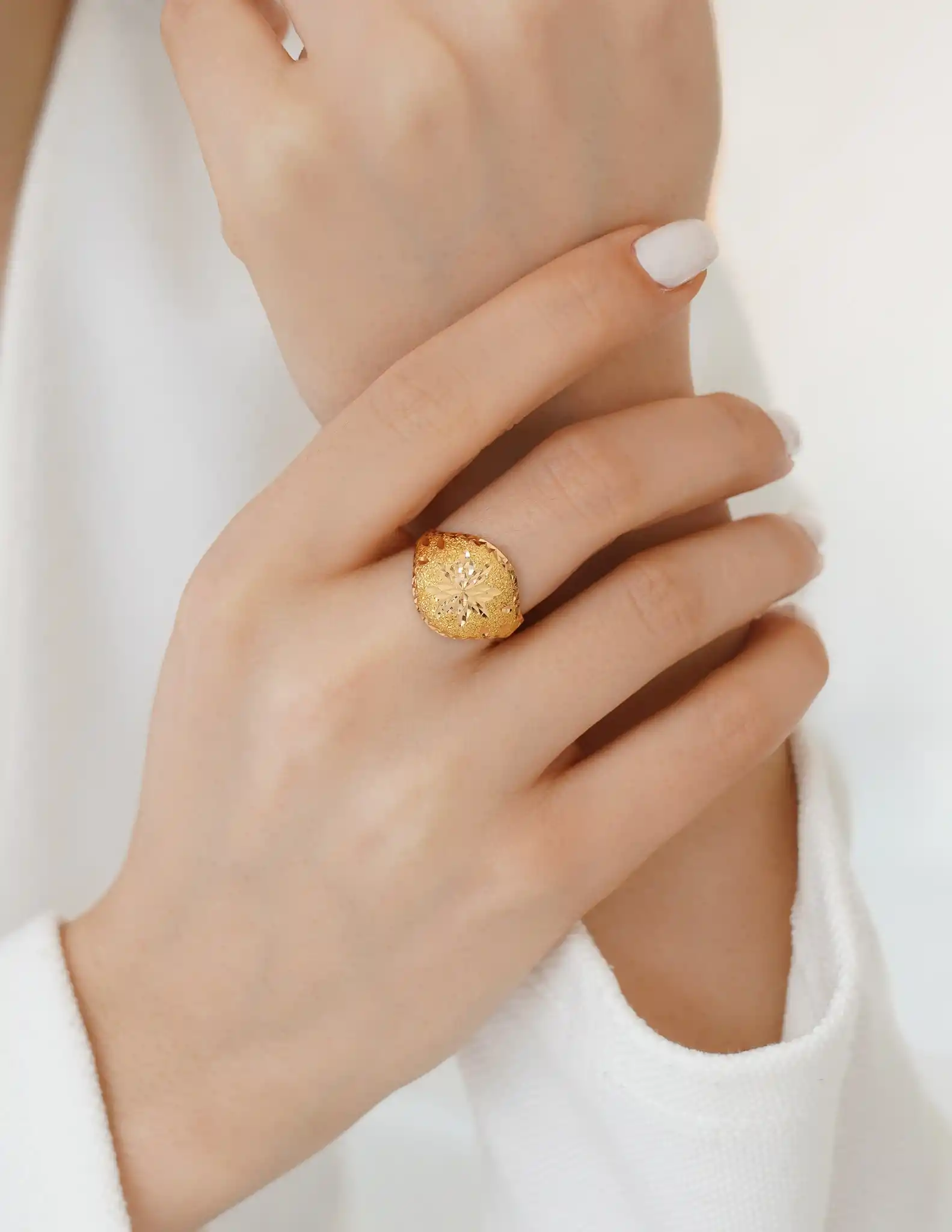 22 Ayar Kalemli Altın Yüzük