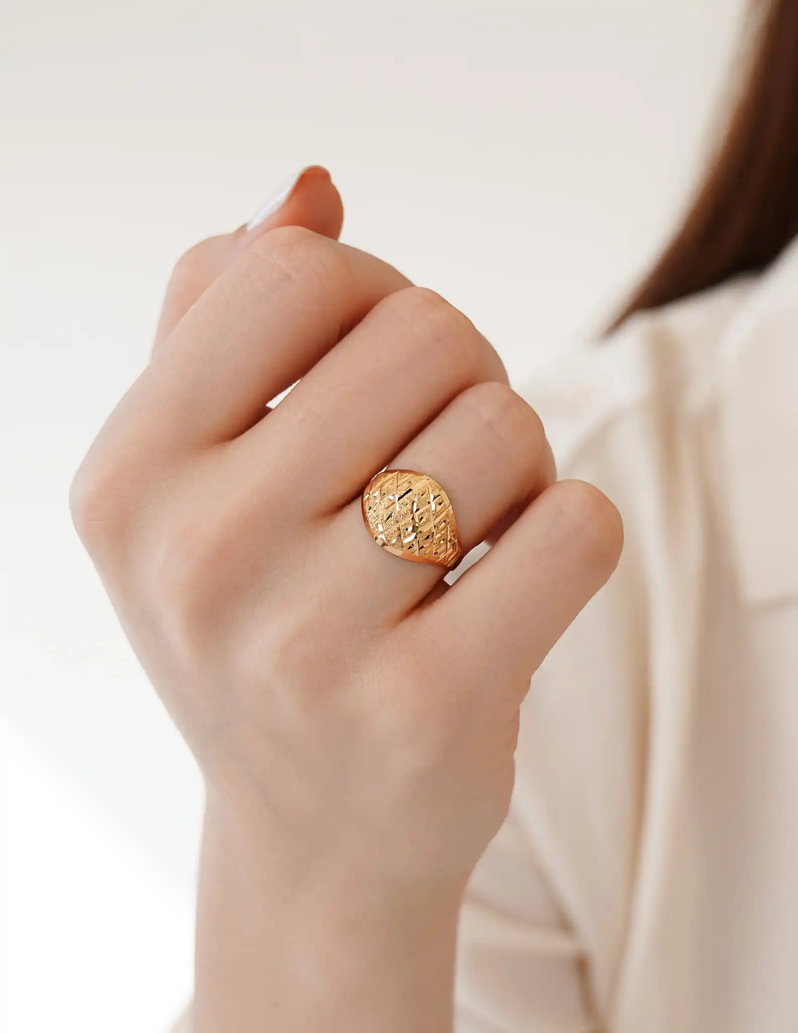 22 Ayar Kalemli Altın Yüzük