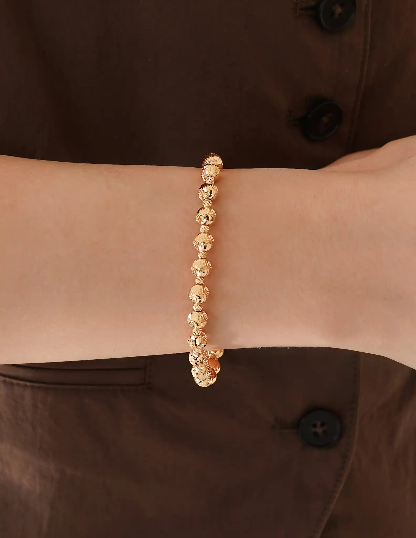 22 Ayar Kalemli Dorika Toplu Altın Bileklik