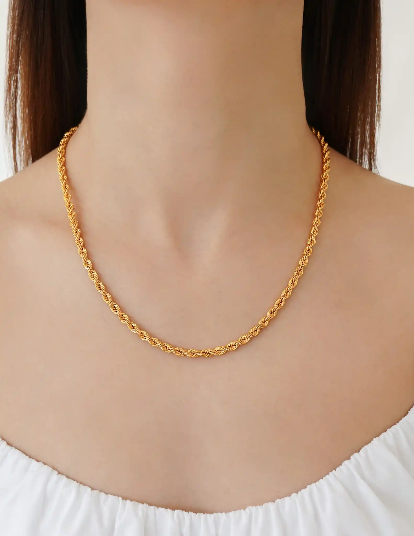 22 Ayar Altın Halat Zincir