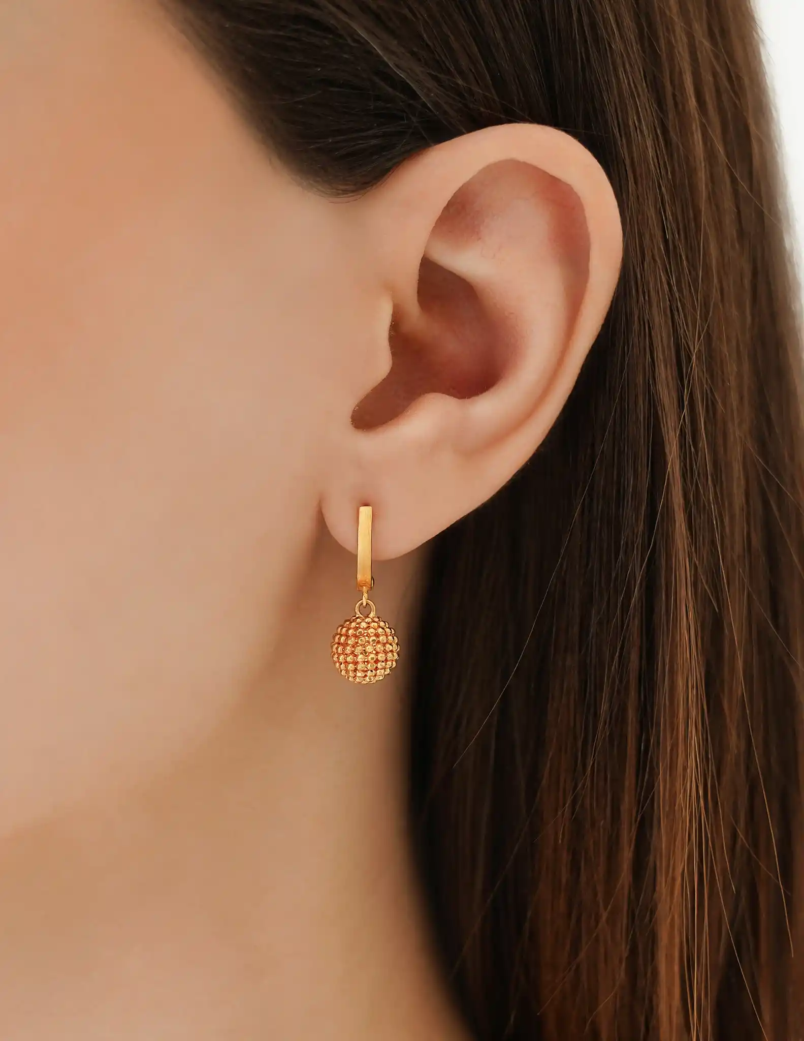 22 Ayar Mini Toplu Altın Küpe