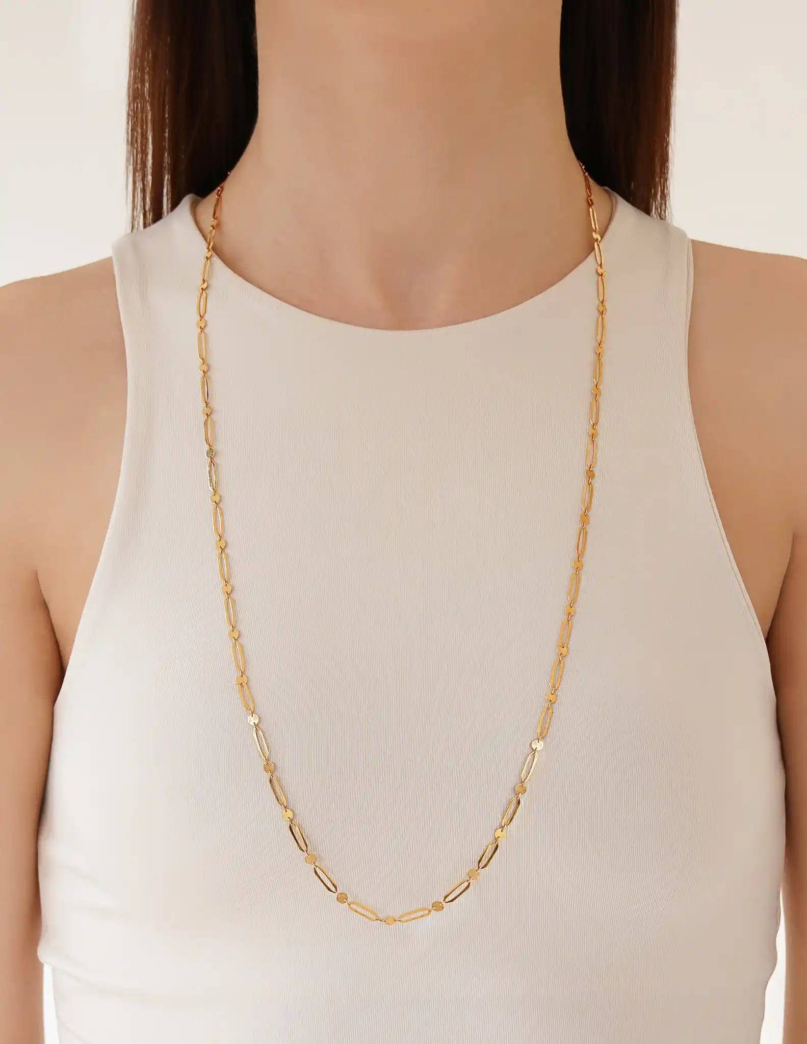 22 Ayar Altın Pul ve Ataç Zincir