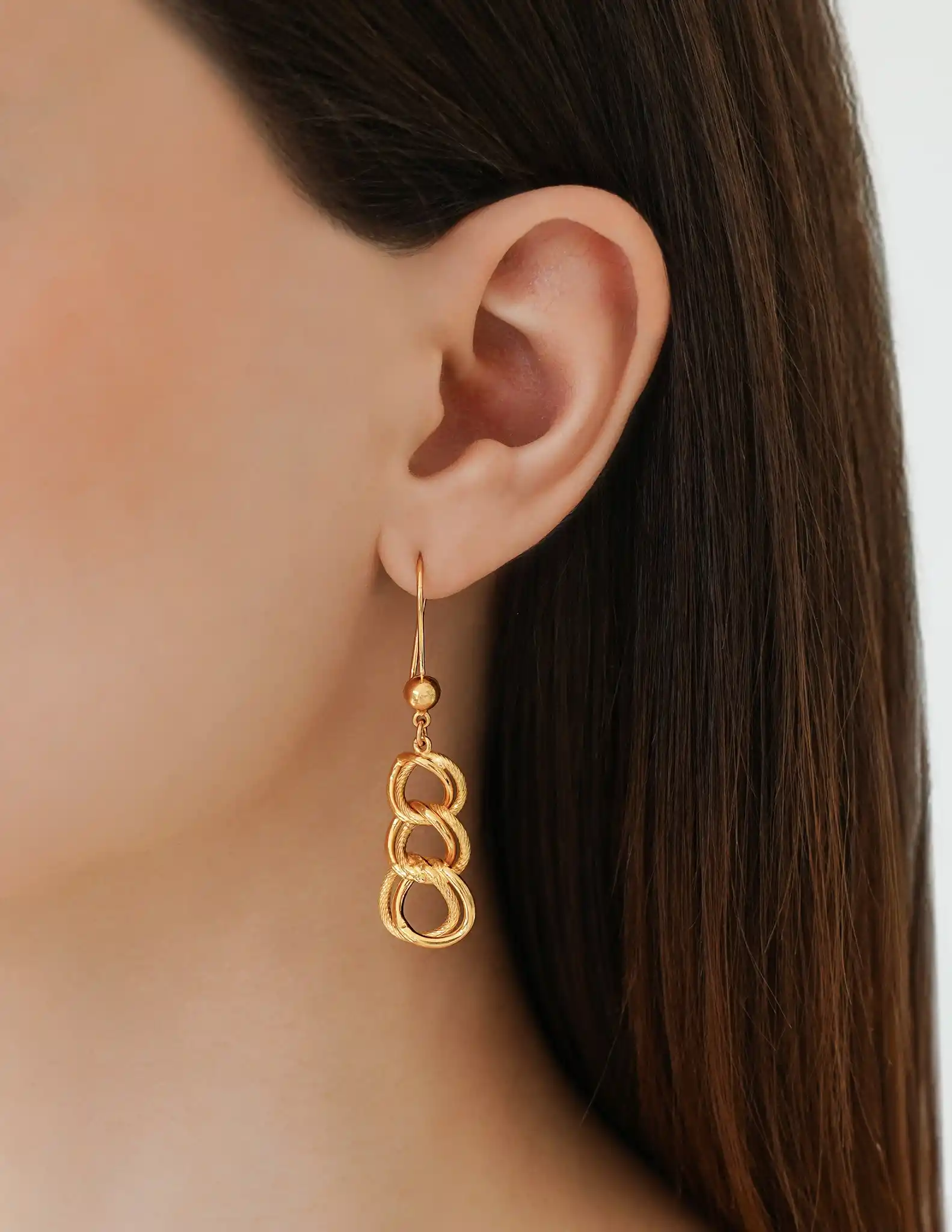 22 Ayar Samanyolu Altın Küpe