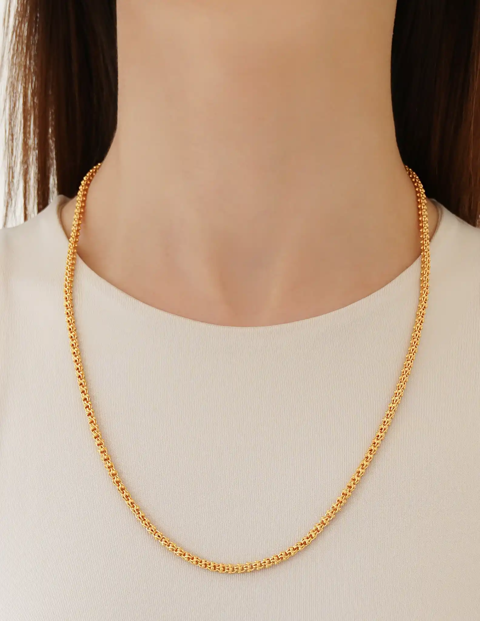 22 Ayar Altın Mini Toplu Zincir