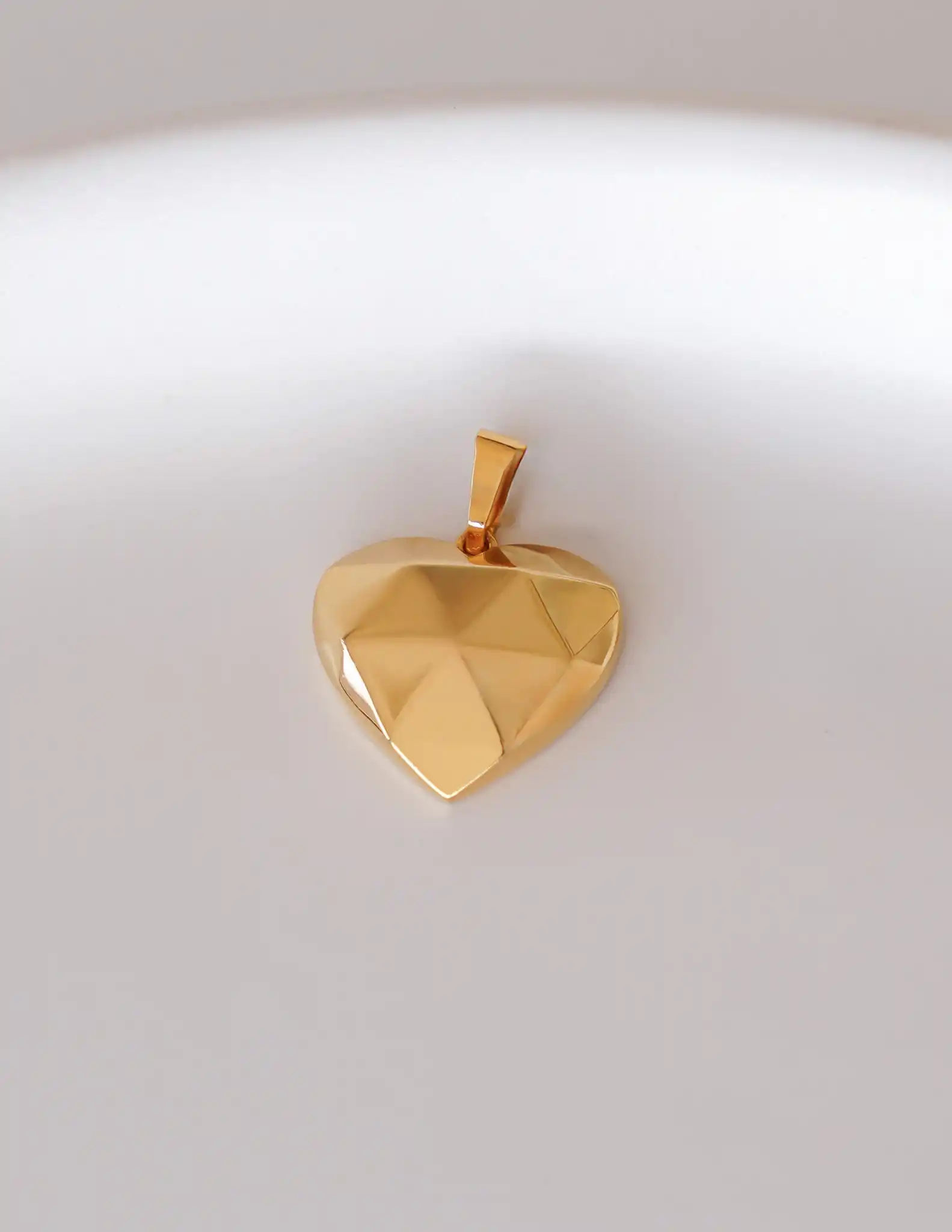 22 Ayar Altın 3D Kalpli Kolye Ucu