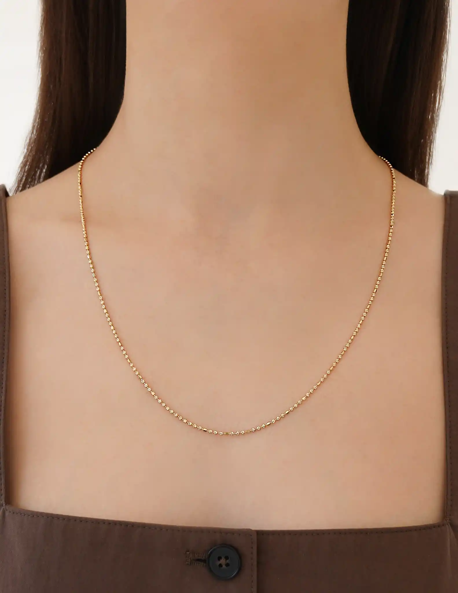 Mini Toplu Altın Zincir Kolye