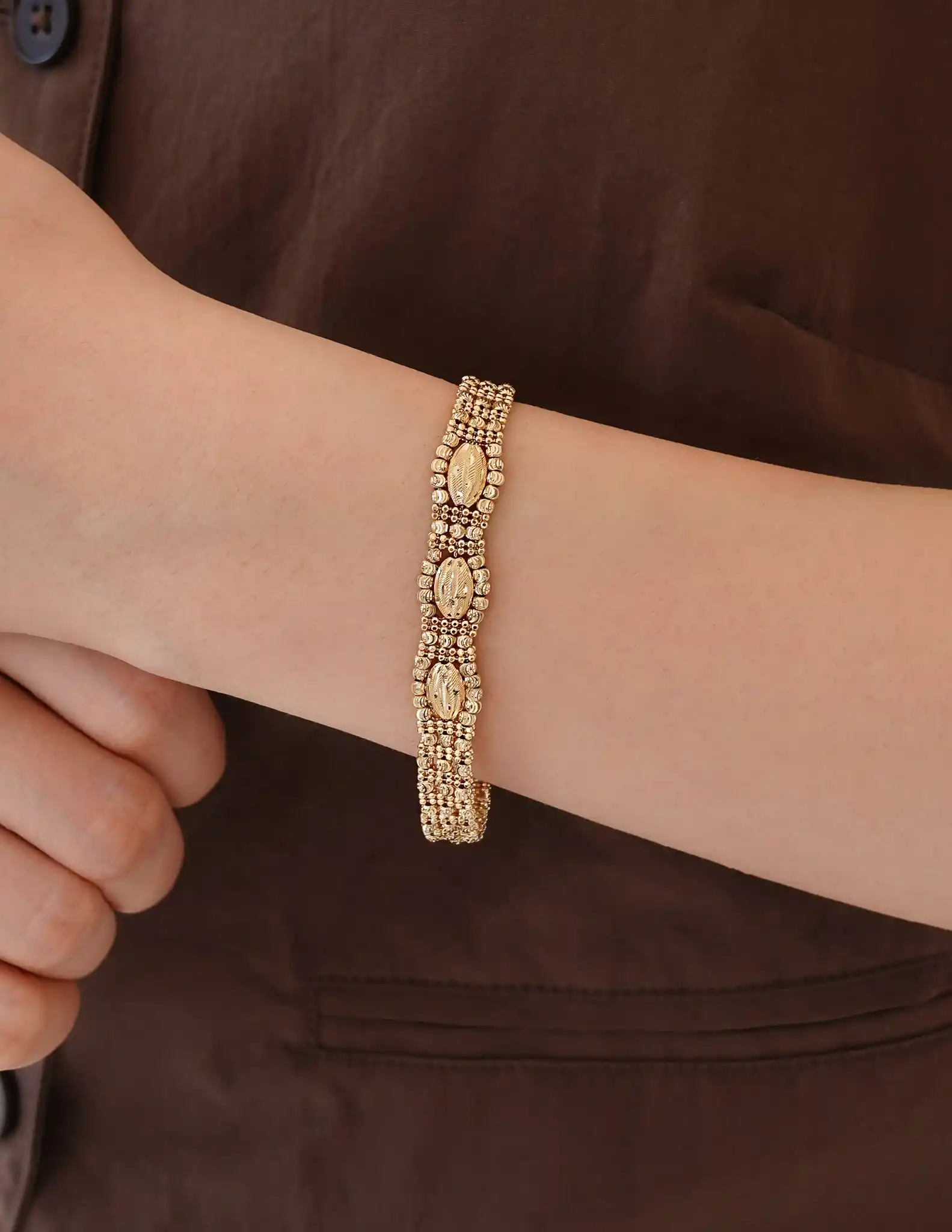 Dorika Toplu Altın Bileklik