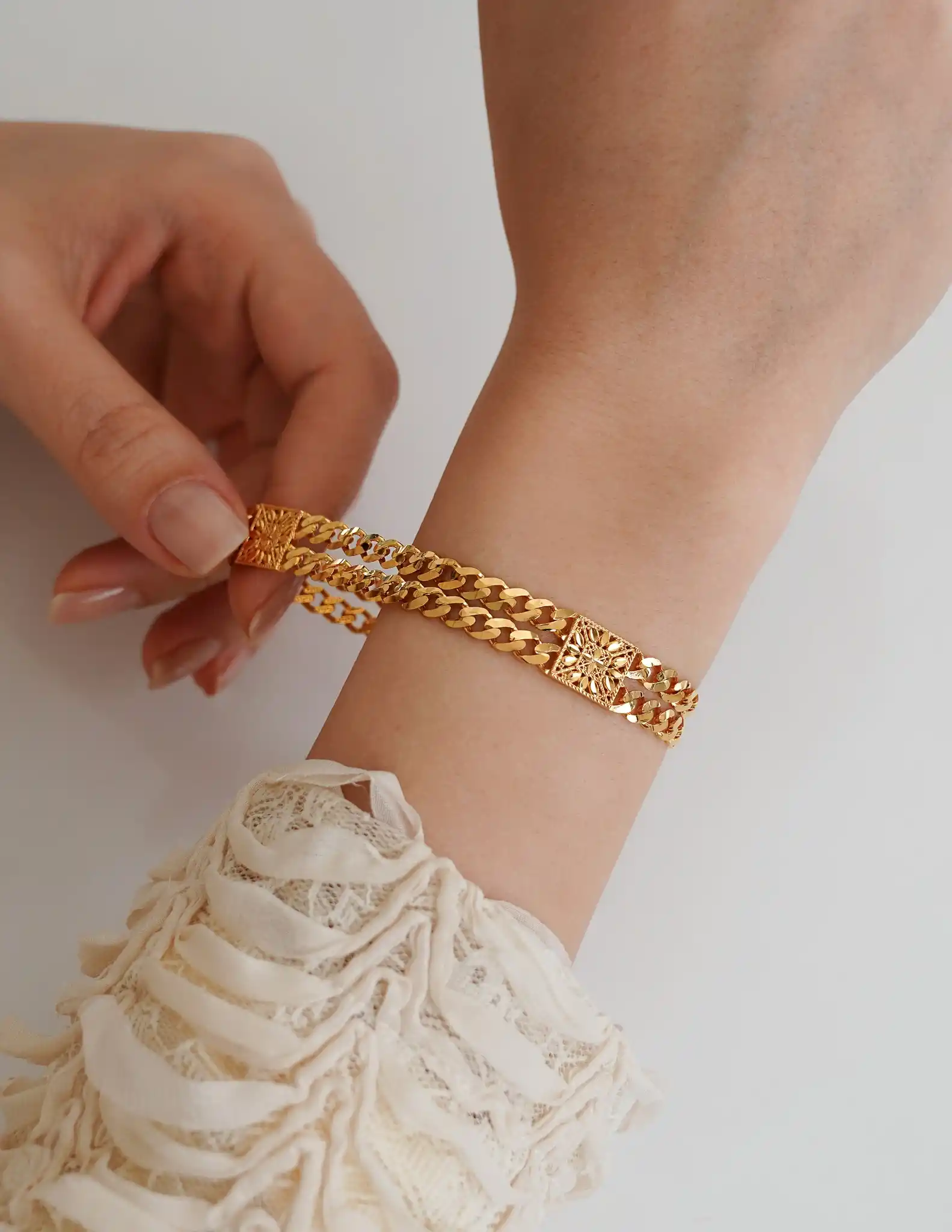 22 Ayar Gurmet Zincirli Altın Bileklik