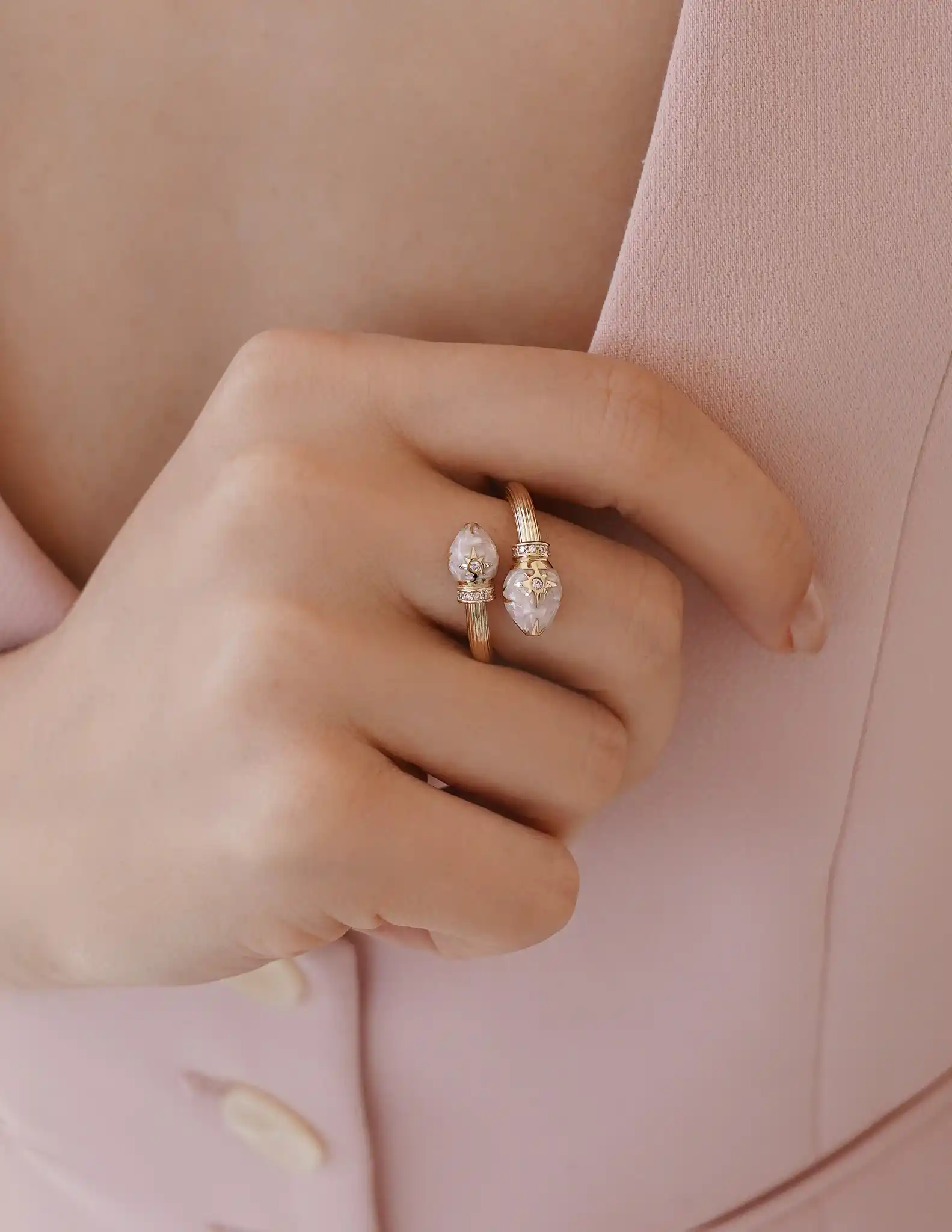 Kutup Yıldızlı Sarmal Yüzük